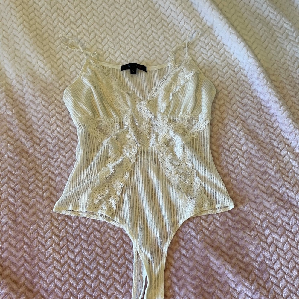 White bodysuit laced